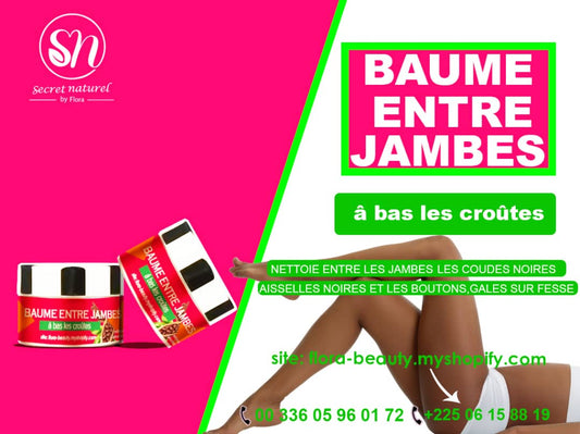 Crème entre jambes noires